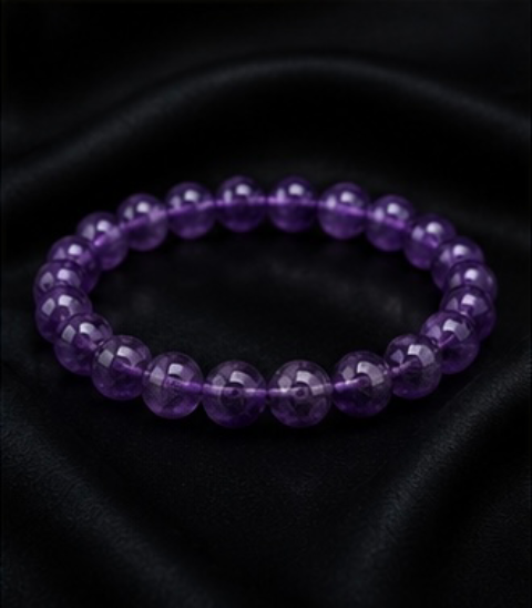 Natural Amethyst Bracelet for Calmness, Protection & Positive Energy | Gemsdeva