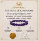 Natural Amethyst Bracelet for Calmness, Protection & Positive Energy | Gemsdeva