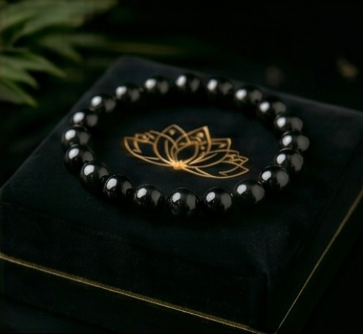 Black Obsidian Bracelet – Protection, Strength & Grounding | Gemsdeva