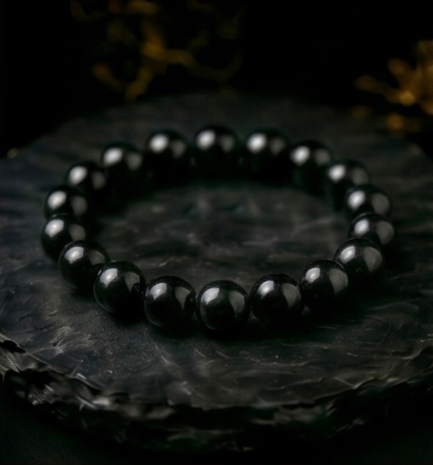 Black Obsidian Bracelet – Protection, Strength & Grounding | Gemsdeva