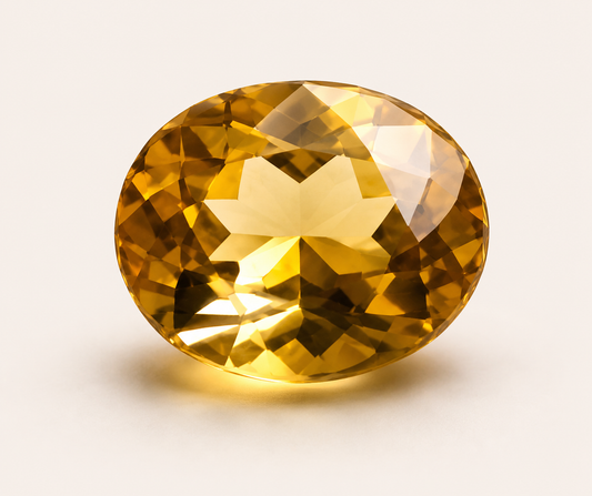 Citrine Oval Cut Gemstone