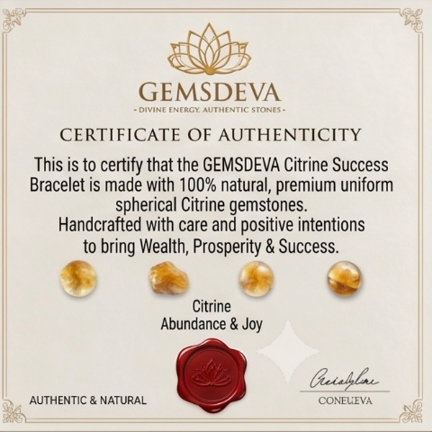 Citrine Bracelet – Success, Abundance & Positive Energy | Gemsdeva