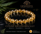 Citrine Bracelet – Success, Abundance & Positive Energy | Gemsdeva