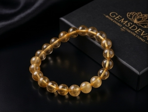 Citrine Bracelet – Success, Abundance & Positive Energy | Gemsdeva