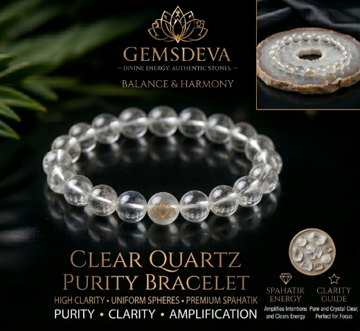 Clear quartz bracelet