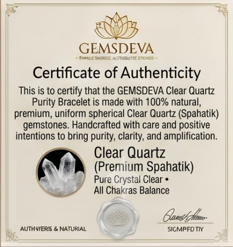 Clear quartz bracelet