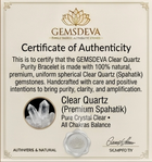 Clear quartz bracelet