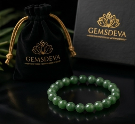 Green Jade Bracelet for Prosperity, Harmony & Good Fortune | Gemsdeva