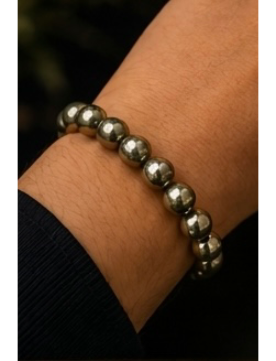 Pyrite Bracelet – Wealth, Confidence & Protection | Gemsdeva