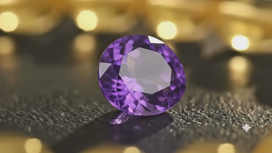 Amethyst Oval Cut Gemstone – 5 Carat | Natural Brazil Origin